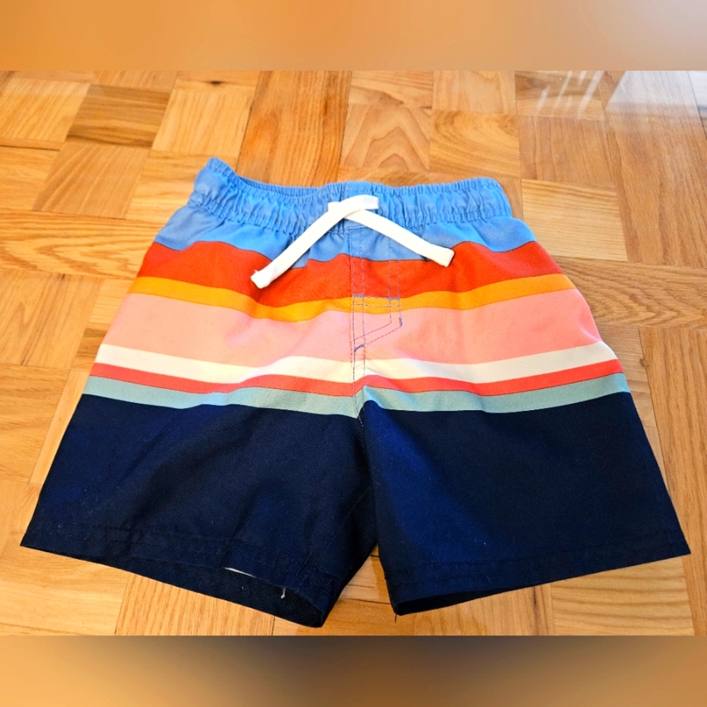 Cat & Jack Blue Mesh Lined Swim Shorts